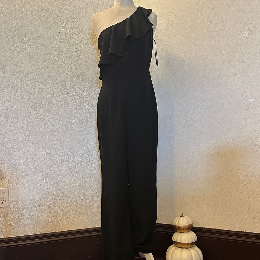 White House Black Market Elegant Black Womens Jumpsuit Size 4
